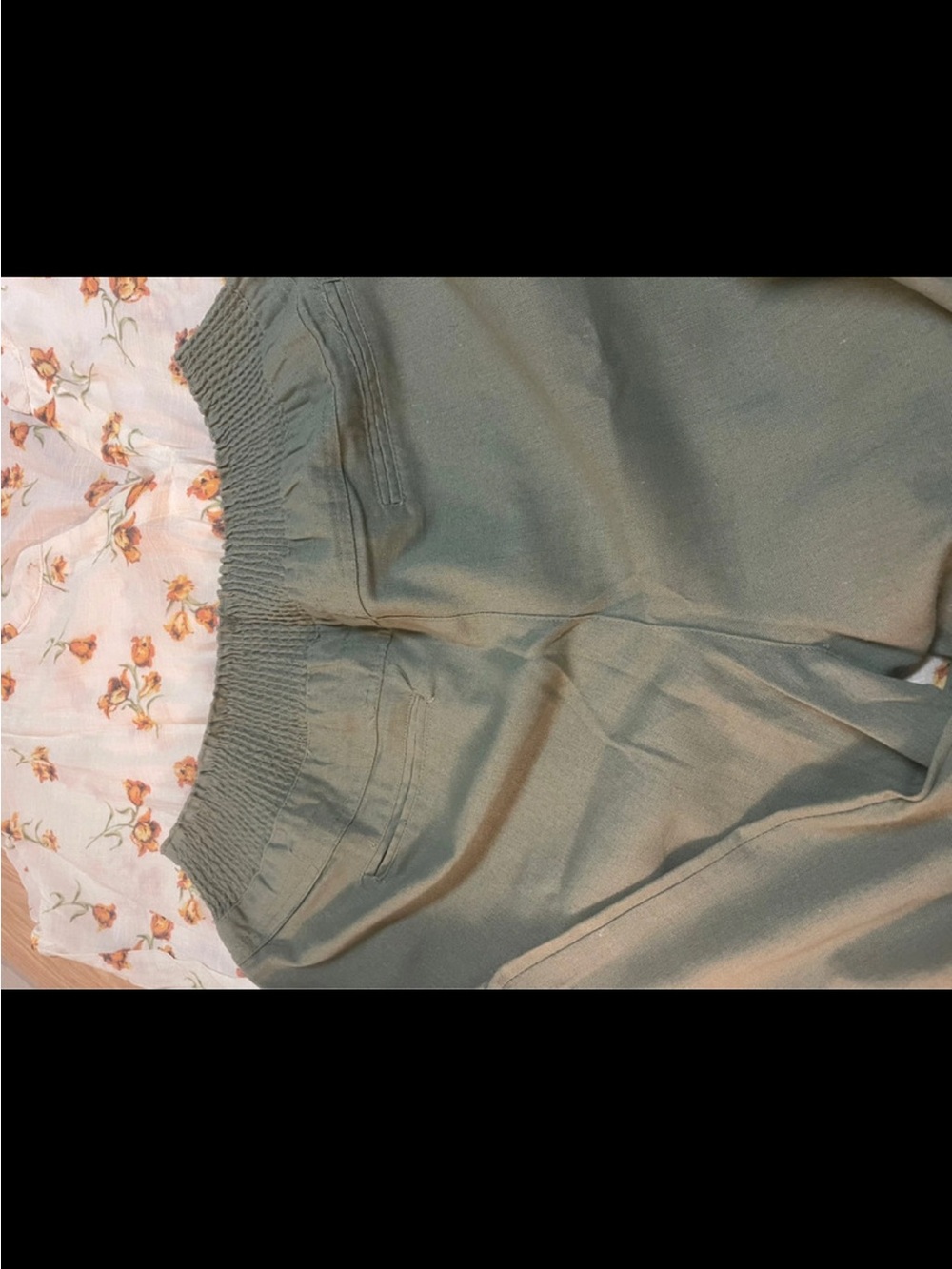 Women’s Floral Button-Front Sweater Top in White and Orange - Picture 5 of 9